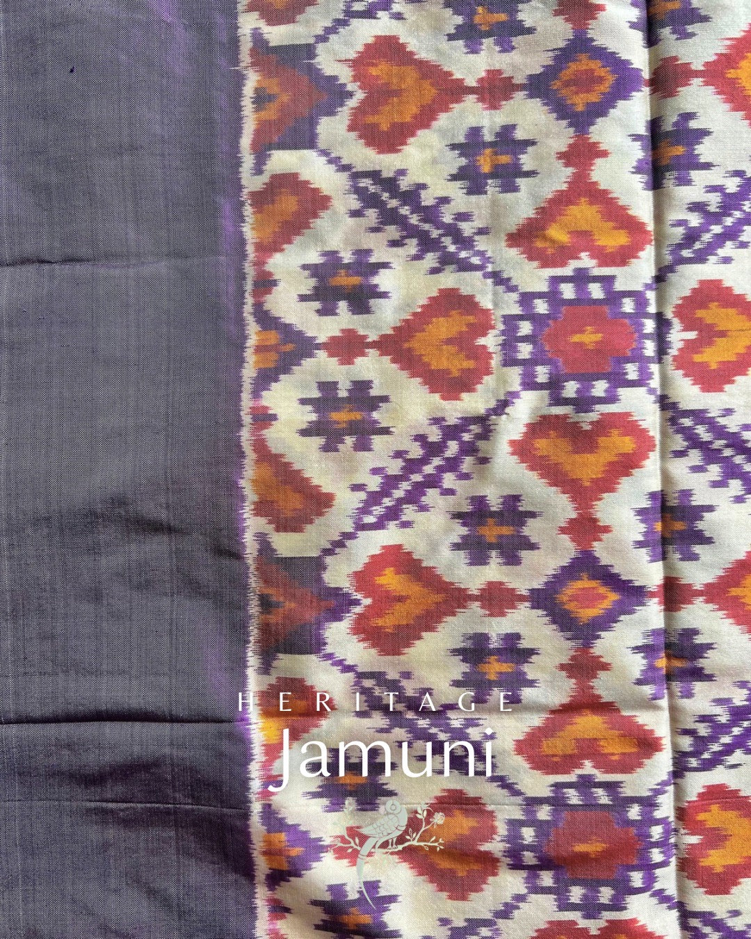 Jamuni Heritage Pochampally Ikat Silk Dupatta