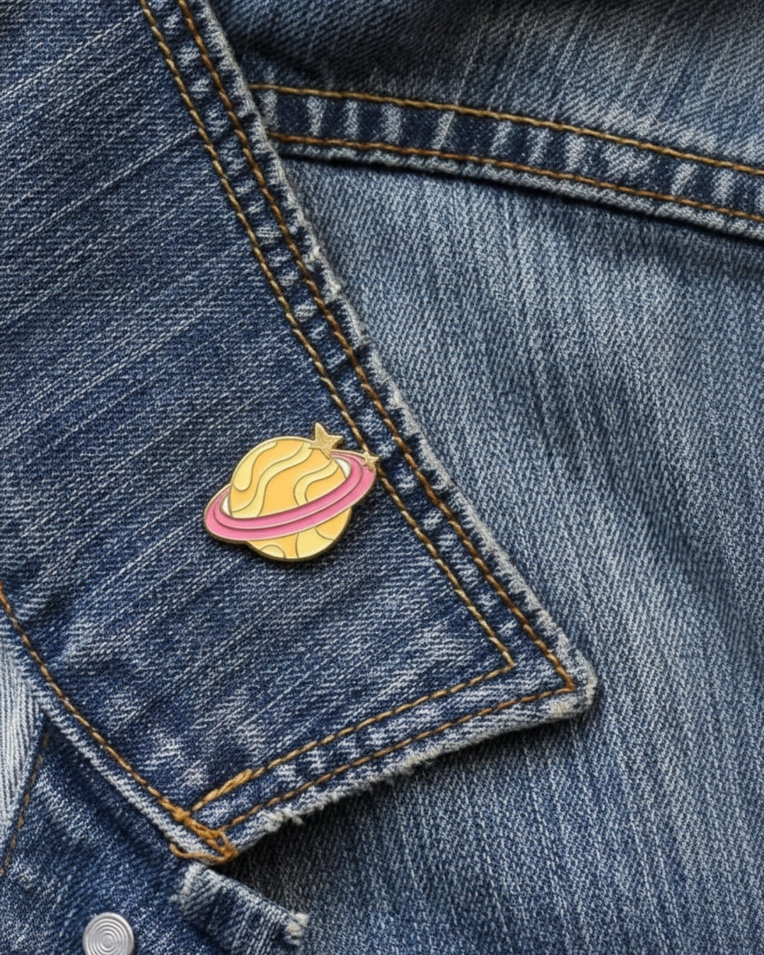 The Celestial Body - Navagraha Enamel Pin - House of Amayra