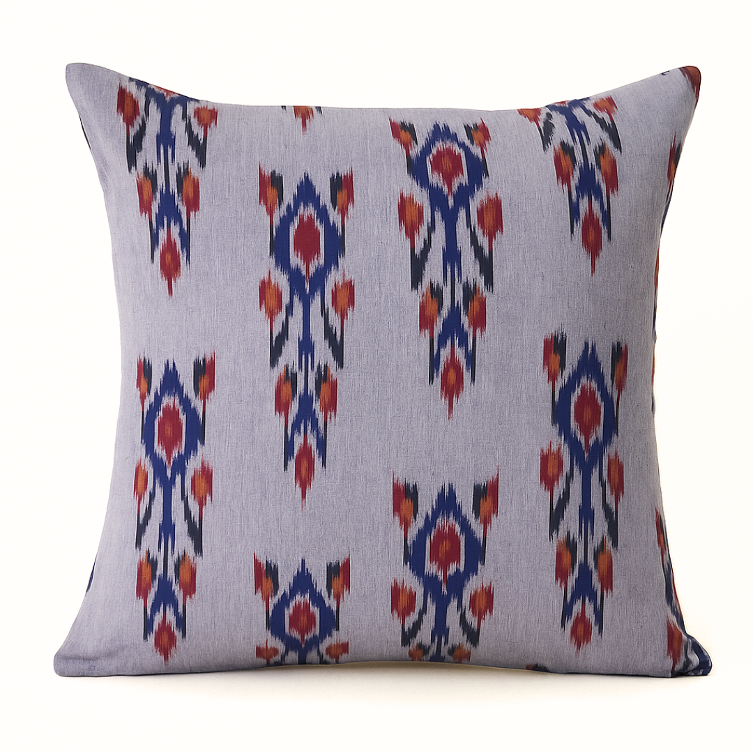 Varuni Handwoven Ikat Cushion Cover – 20 x 20 inch by Bloc à Main