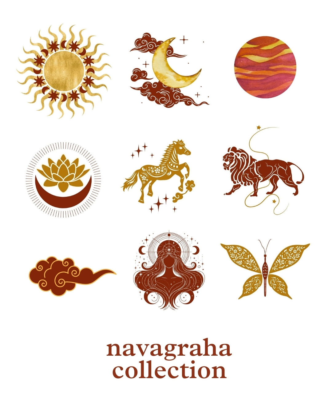 Mercury (Budh) -  Brass Coaster - House of Amayra