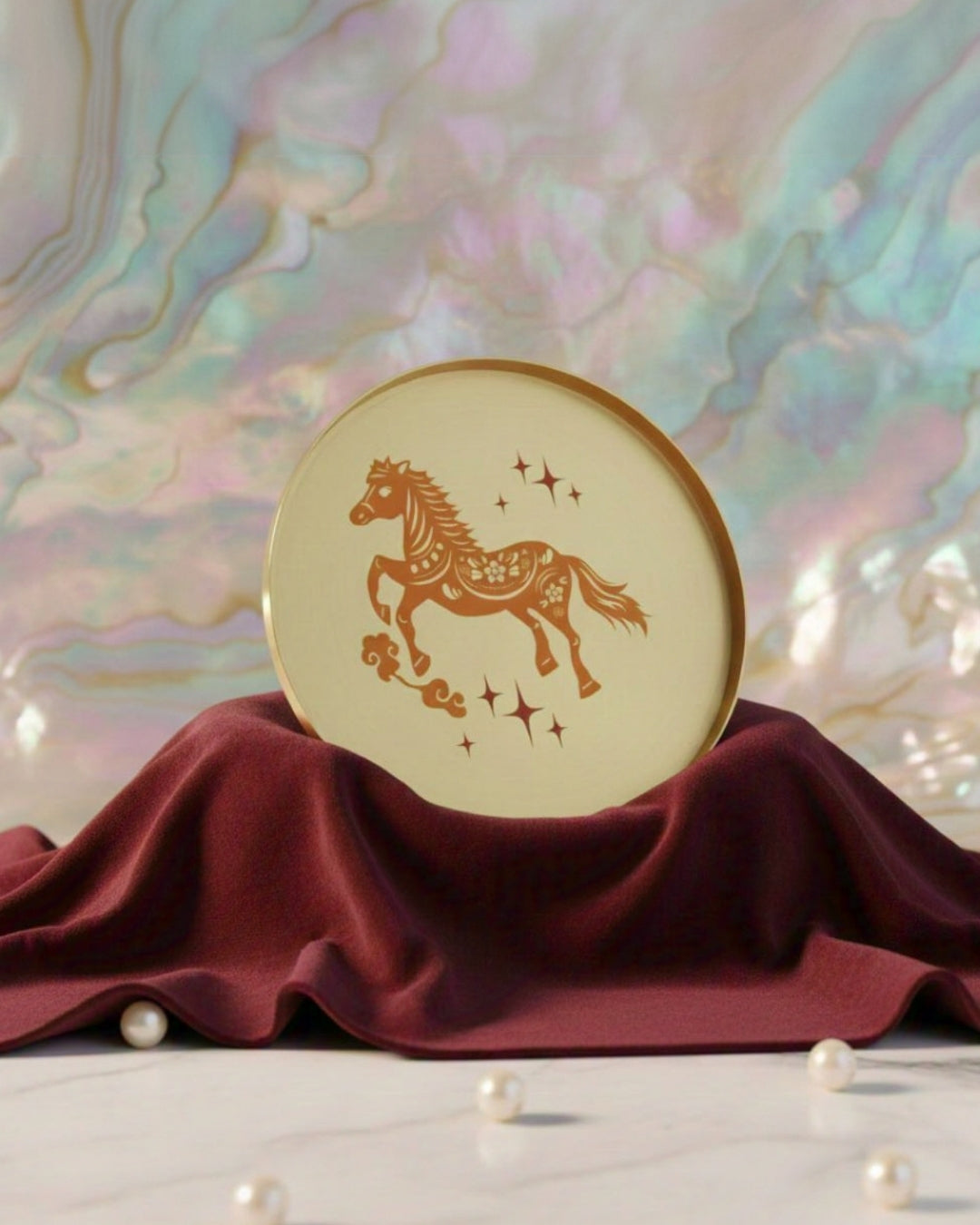 Venus (Shukra) -  Brass Coaster - House of Amayra