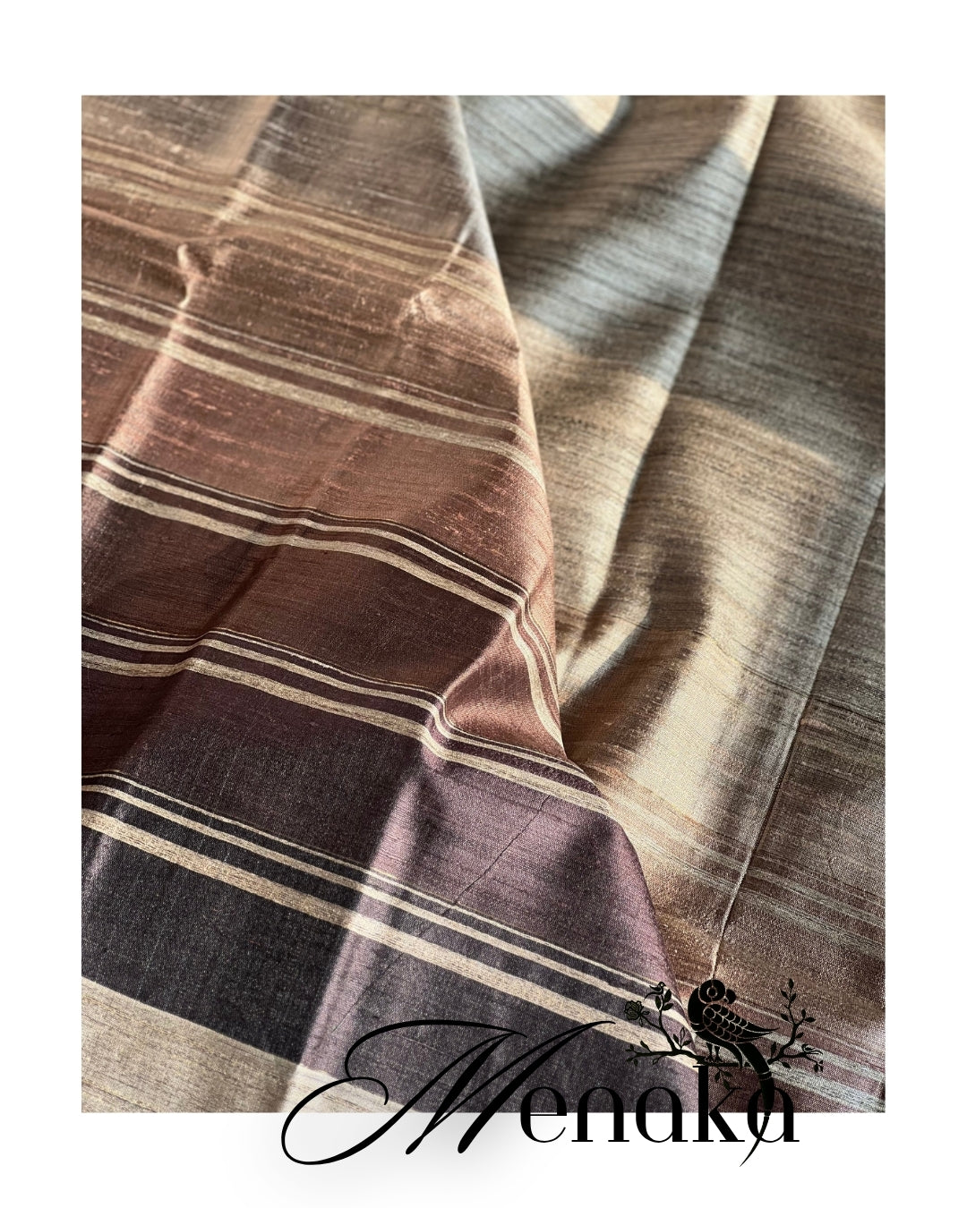 Menakā – Silk Mark Certified Pure Kosa Silk Handwoven Luxury Heritage Saree by Asvi Atelier