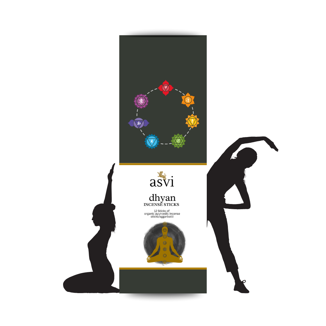 Dhyan - Organic Therapeutic Incense Stick - Meditation Blend - Asvi Incense