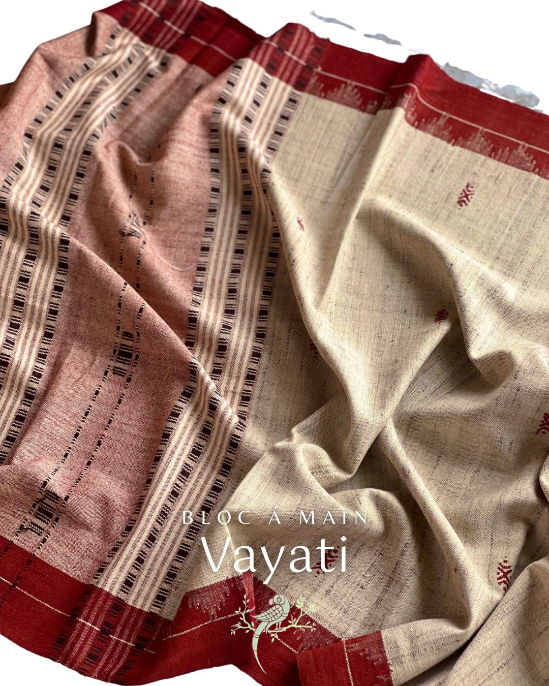 Vayati Kosa Silk Weave - Stole - Asvi Atelier - Silk Mark Certified