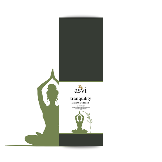 Calm & Tranquility - Organic Therapeutic Incense Stick - The Calm Blend - Asvi Incense