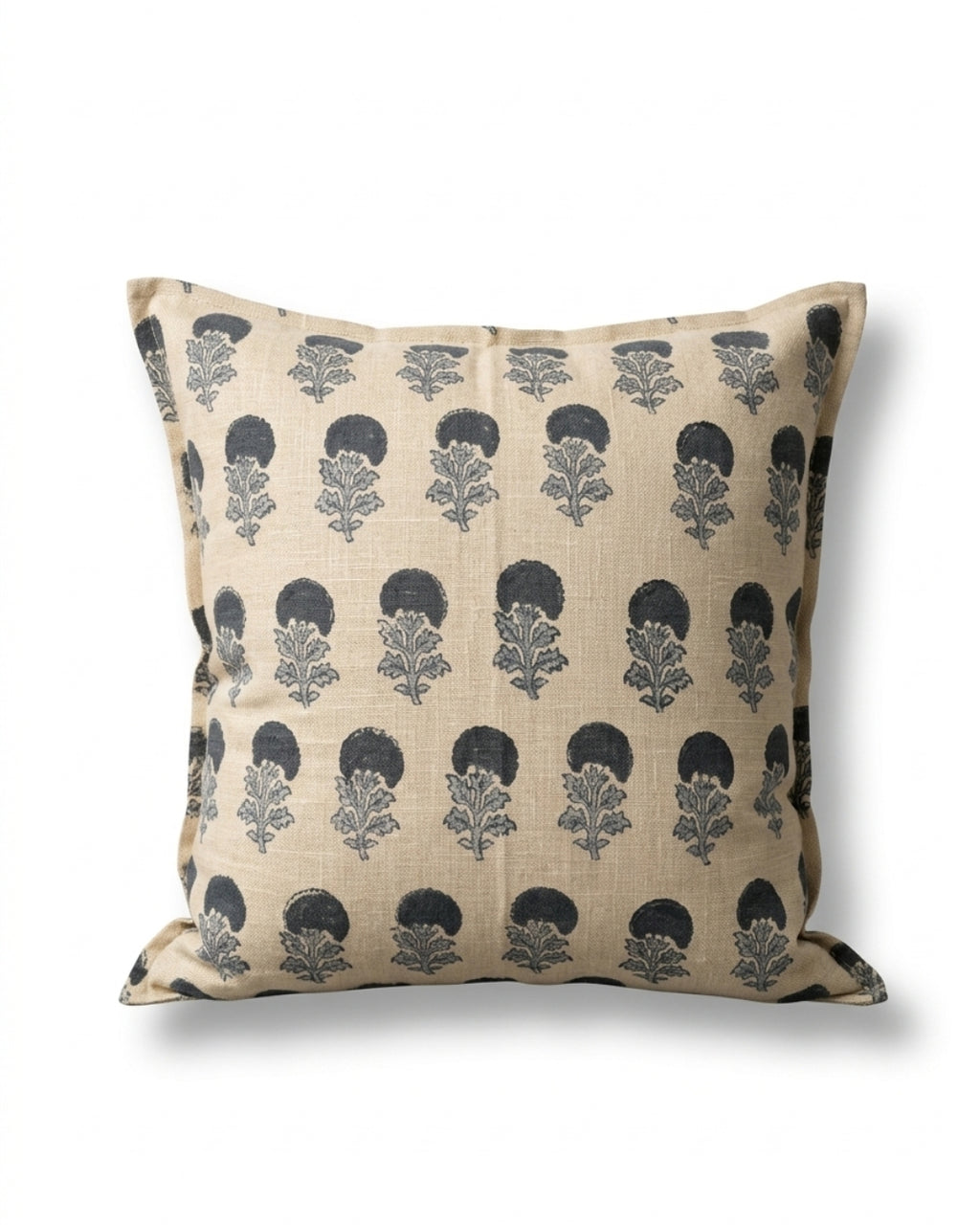 Daphne Hand Block Cushion Cover - 18X18 inch - House of Amayra