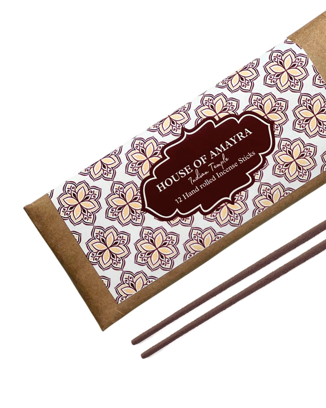Indian Temple Incense Sticks - Sandalwood - House of Amayra - 12 Sticks