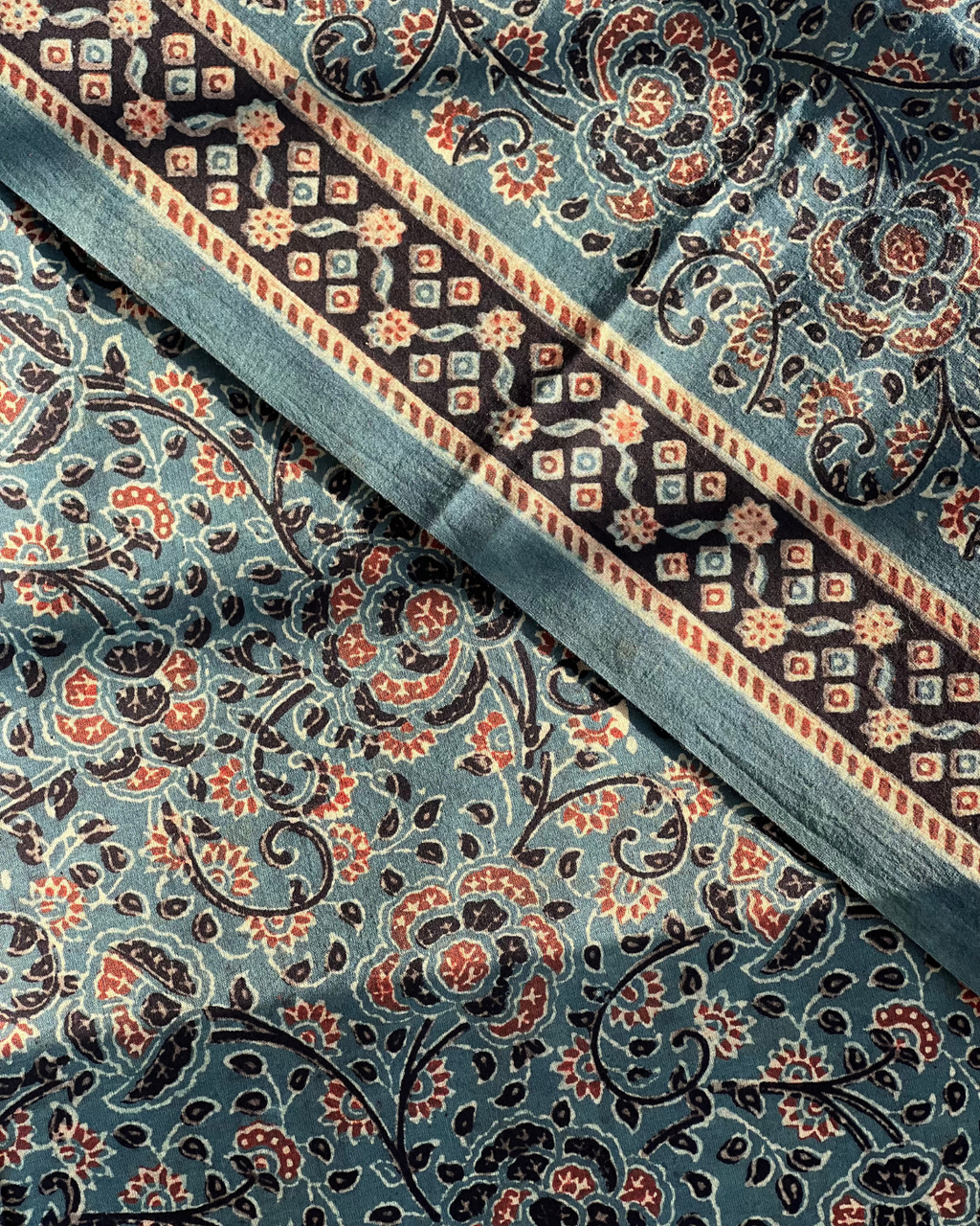 Farida Ajrakh Fabric - Yardage by Asvi Atelier - House of Amayra