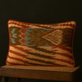 Agni Cotton Handwoven Ikat Cushion Cover - 12 X 18 inch - Bloc a Main India