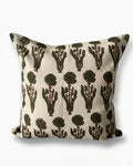 Marigold Jahota Hand Block Cushion Cover - 18X18 inch - House of Amayra