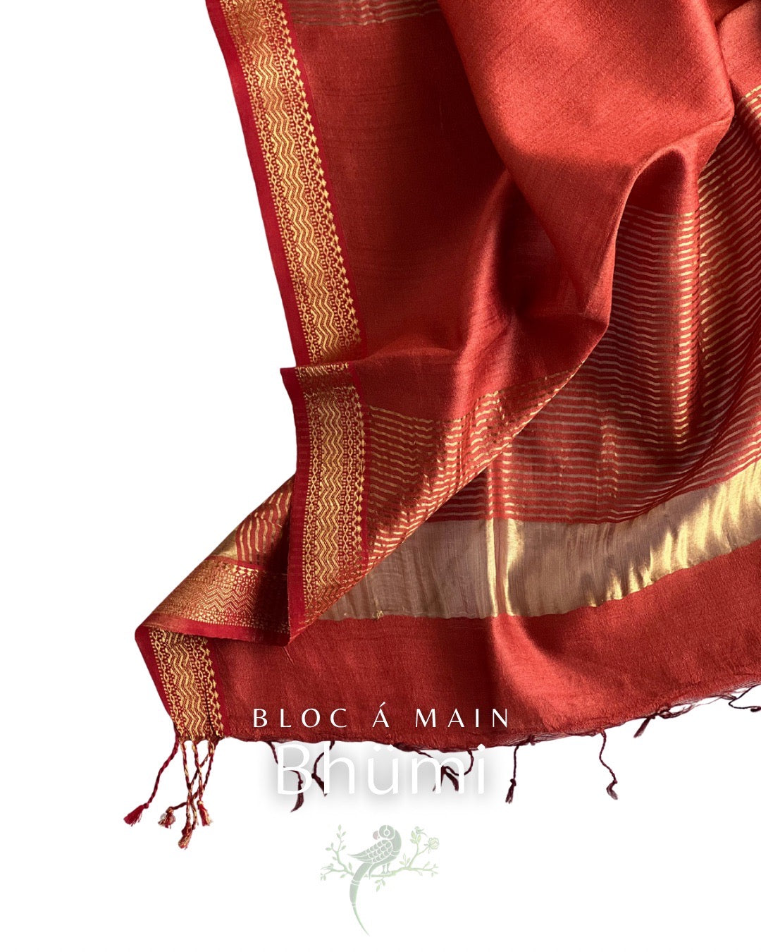 Bhümi Kosa Silk Dupatta - Silk Mark Certified - Asvi Atelier