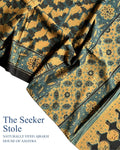 The Seeker Ajrakh Cotton Stole - House of Amayra