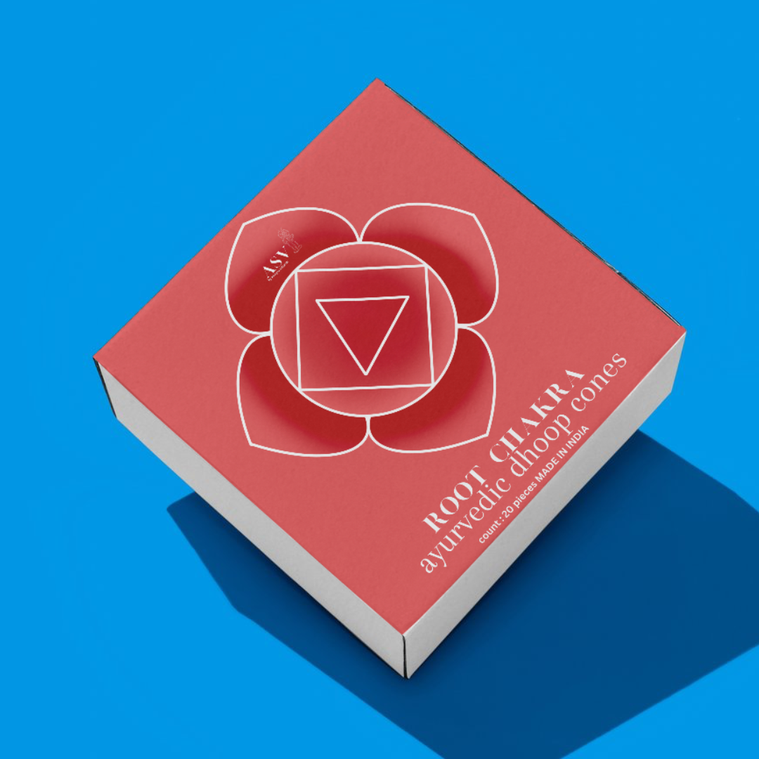 Root Chakra Ayurvedic Incense Cones - Set of 20 cones - Asvi Wellness