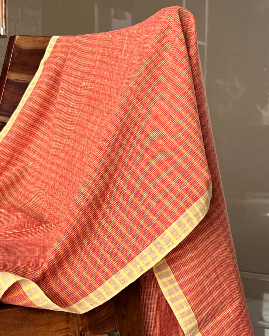 Bhu Kala Cotton Bhujodi Weave Stole - HOAN