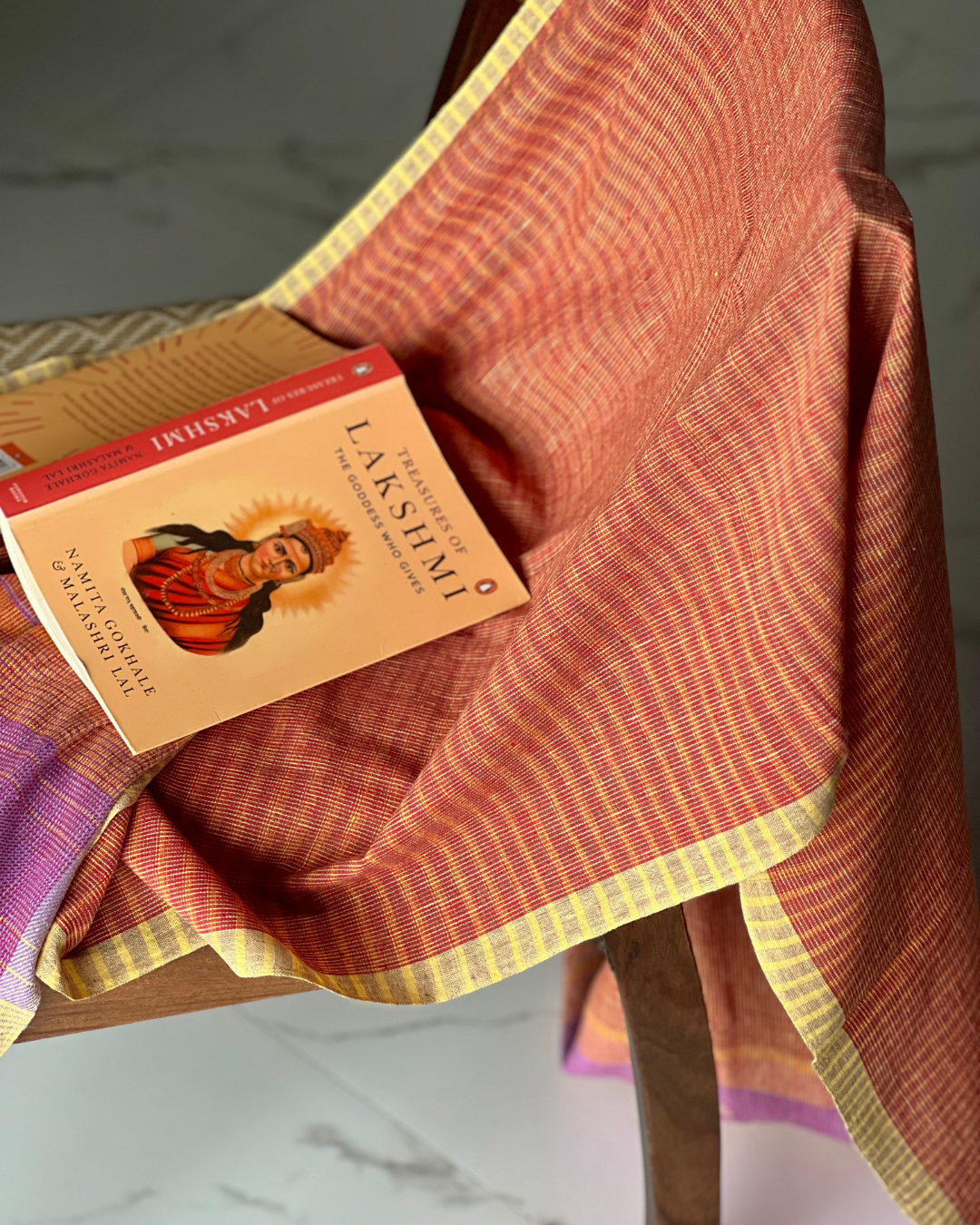 Bhu Kala Cotton Bhujodi Weave Stole - HOAN