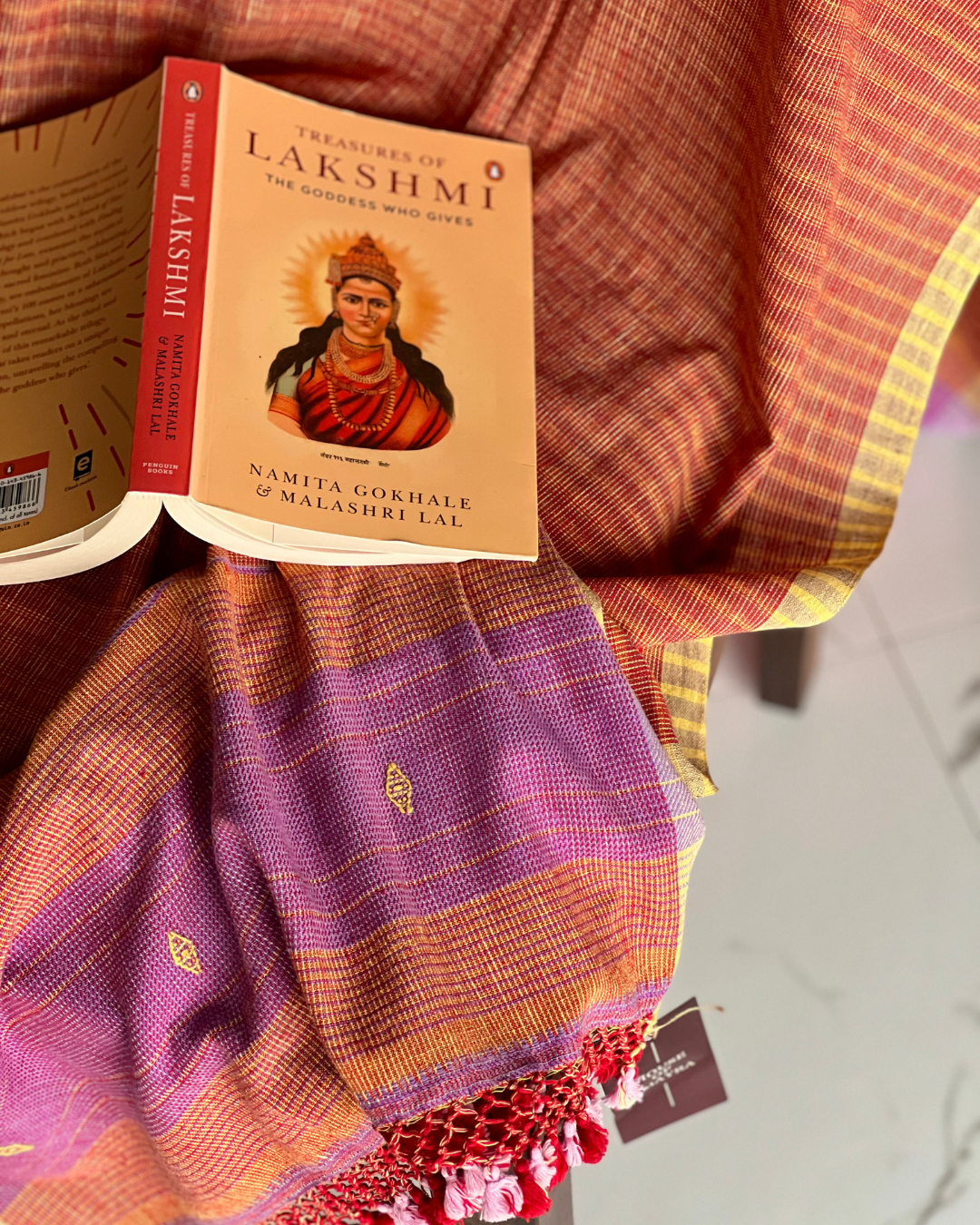 Bhu Kala Cotton Bhujodi Weave Stole - HOAN