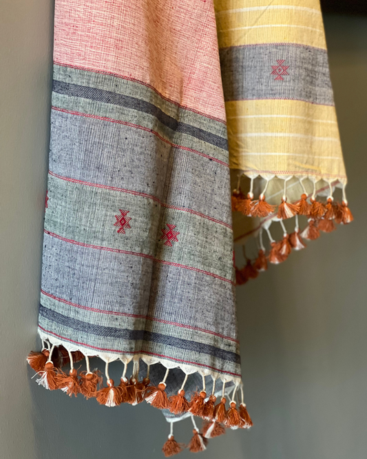 Vrinda Kala Cotton Bhujodi Weave Stole DESIGNER EDIT - HOAN