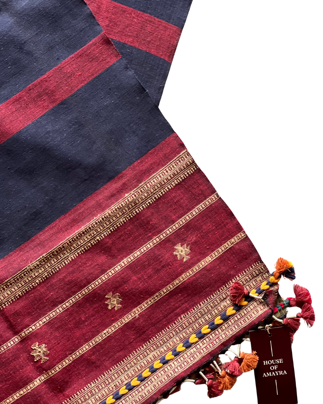 Kanha Kala Cotton Bhujodi Weave Stole DESIGNER EDIT - HOAN