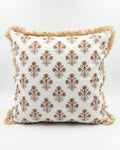 Tri Amer Flower Cotton Frill Cushion Cover - 18X18 inch - House of Amayra