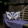 Indra Handwoven Ikat 12x18 Lumbar Cushion Cover by Bloc à Main