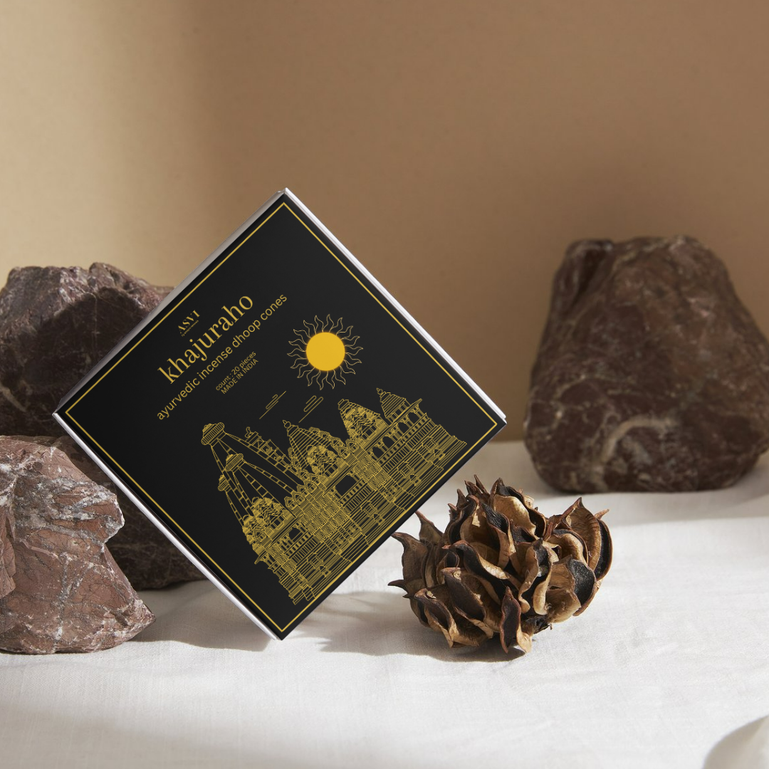 Khajuraho Ayurvedic Incense Cones - Set of 20 cones