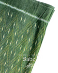 Sabz Sambalpuri Ikat Cotton Fabric - Price per meter