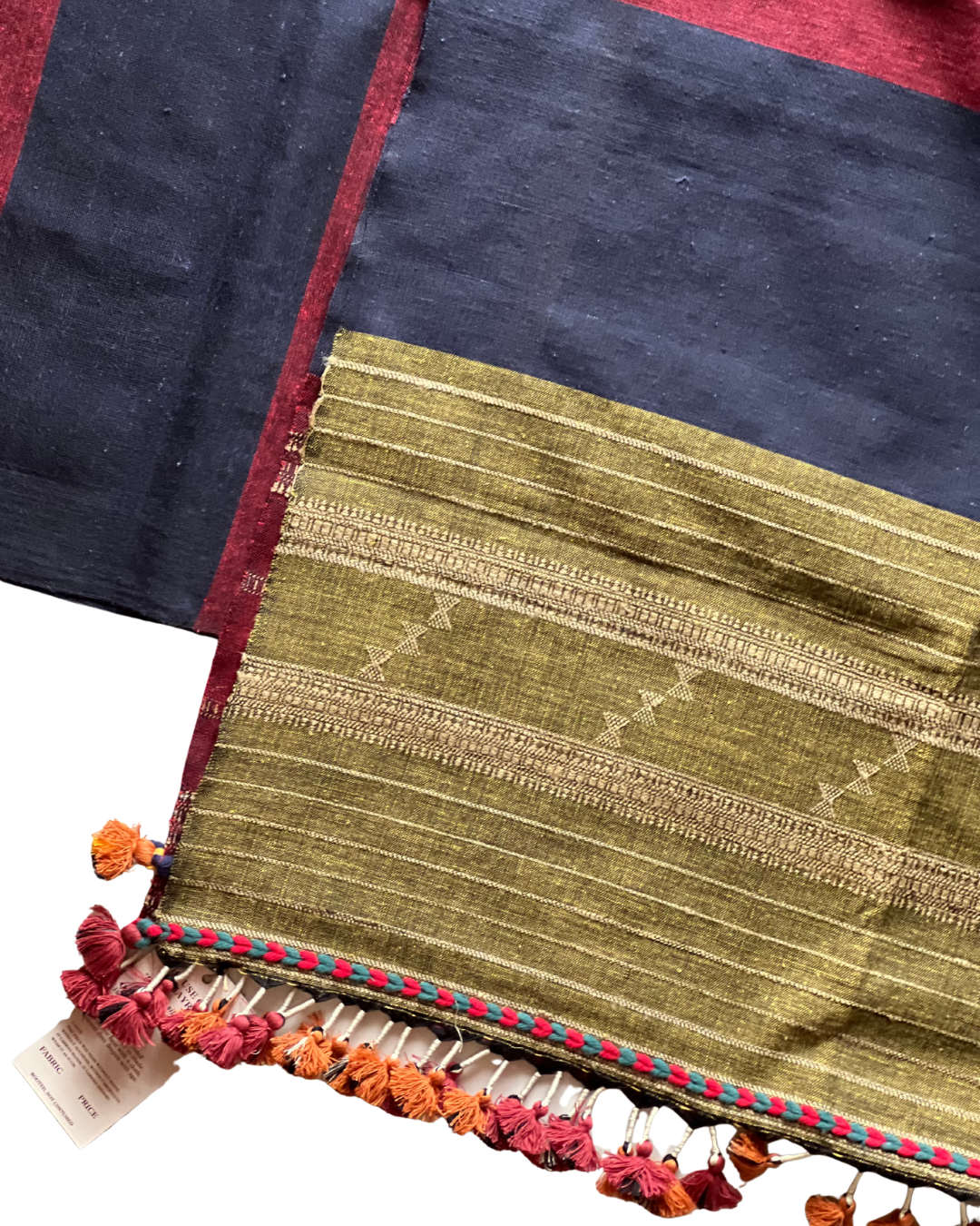 Kanha Kala Cotton Bhujodi Weave Stole DESIGNER EDIT - HOAN
