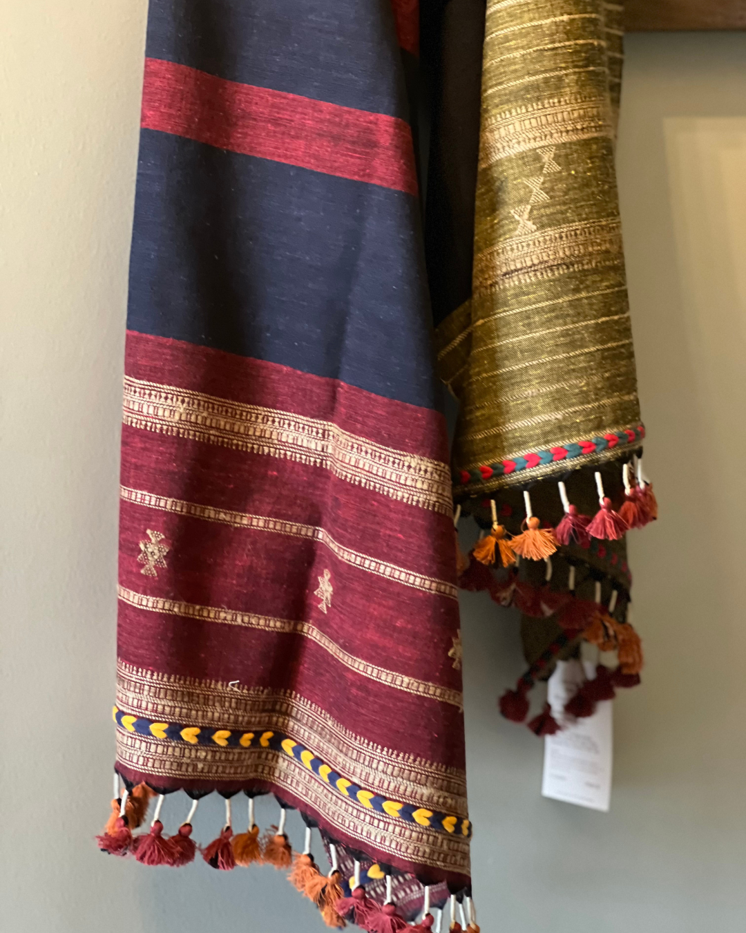 Kanha Kala Cotton Bhujodi Weave Stole DESIGNER EDIT - HOAN