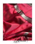 Rooh - Ruby Red Cotton Silk Mangalgiri with Nizam Border Saree by  Asvi Atelier