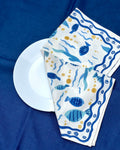 Susegad Swim Cotton Table Napkin - Bloc a Main India - Set of 2