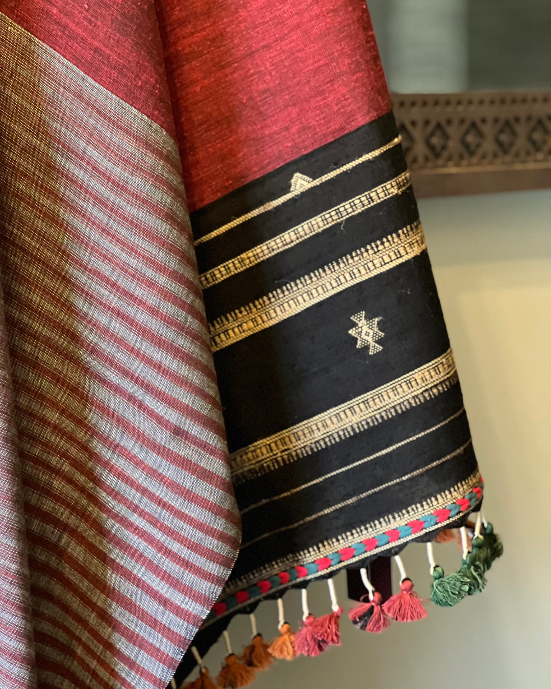Shyama Kala Cotton Bhujodi Weave Stole DESIGNER EDIT - HOAN