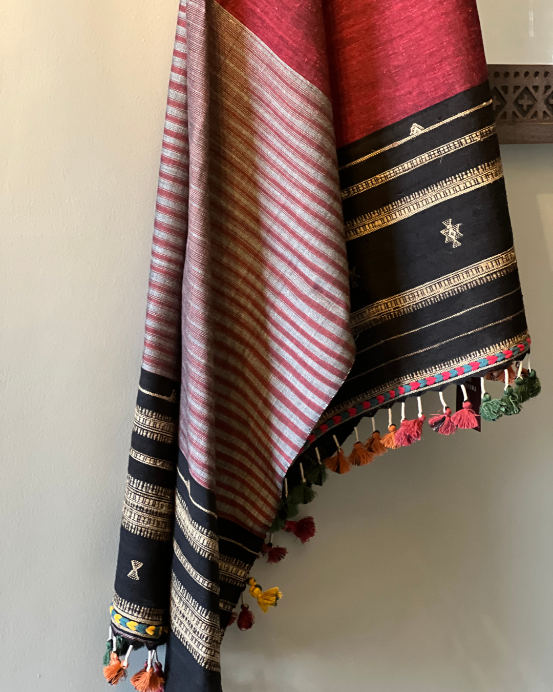Shyama Kala Cotton Bhujodi Weave Stole DESIGNER EDIT - HOAN