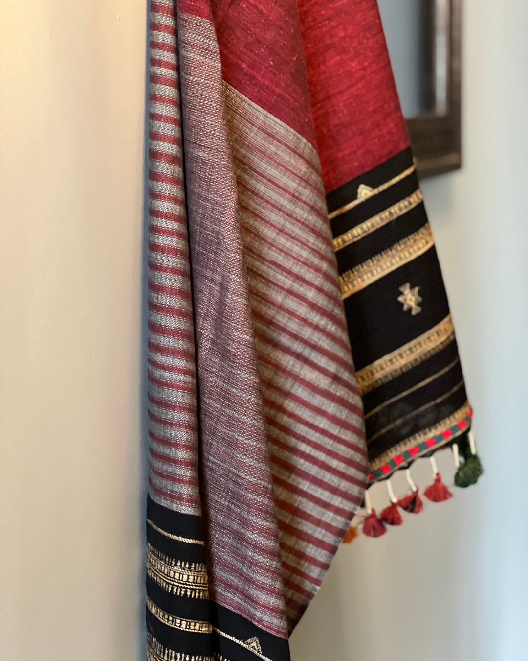 Shyama Kala Cotton Bhujodi Weave Stole DESIGNER EDIT - HOAN