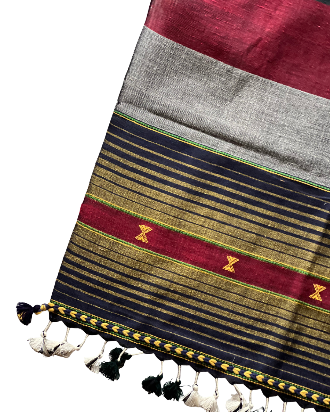 Rama Kala Cotton Bhujodi Weave Stole DESIGNER EDIT - HOAN