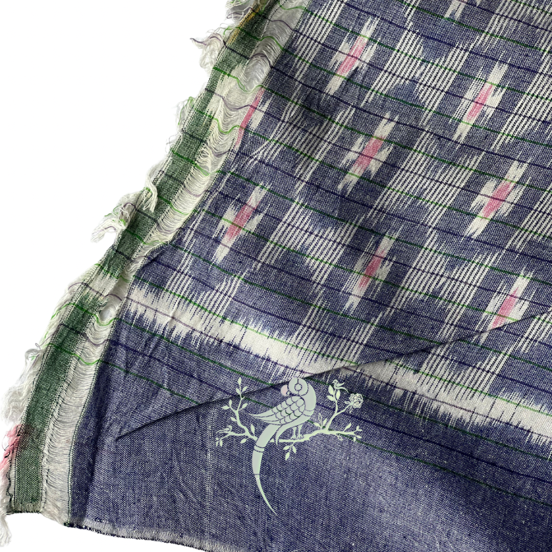 Rasika-The Lover of Art Sambalpuri Ikat Fabric - Bloc a Main India