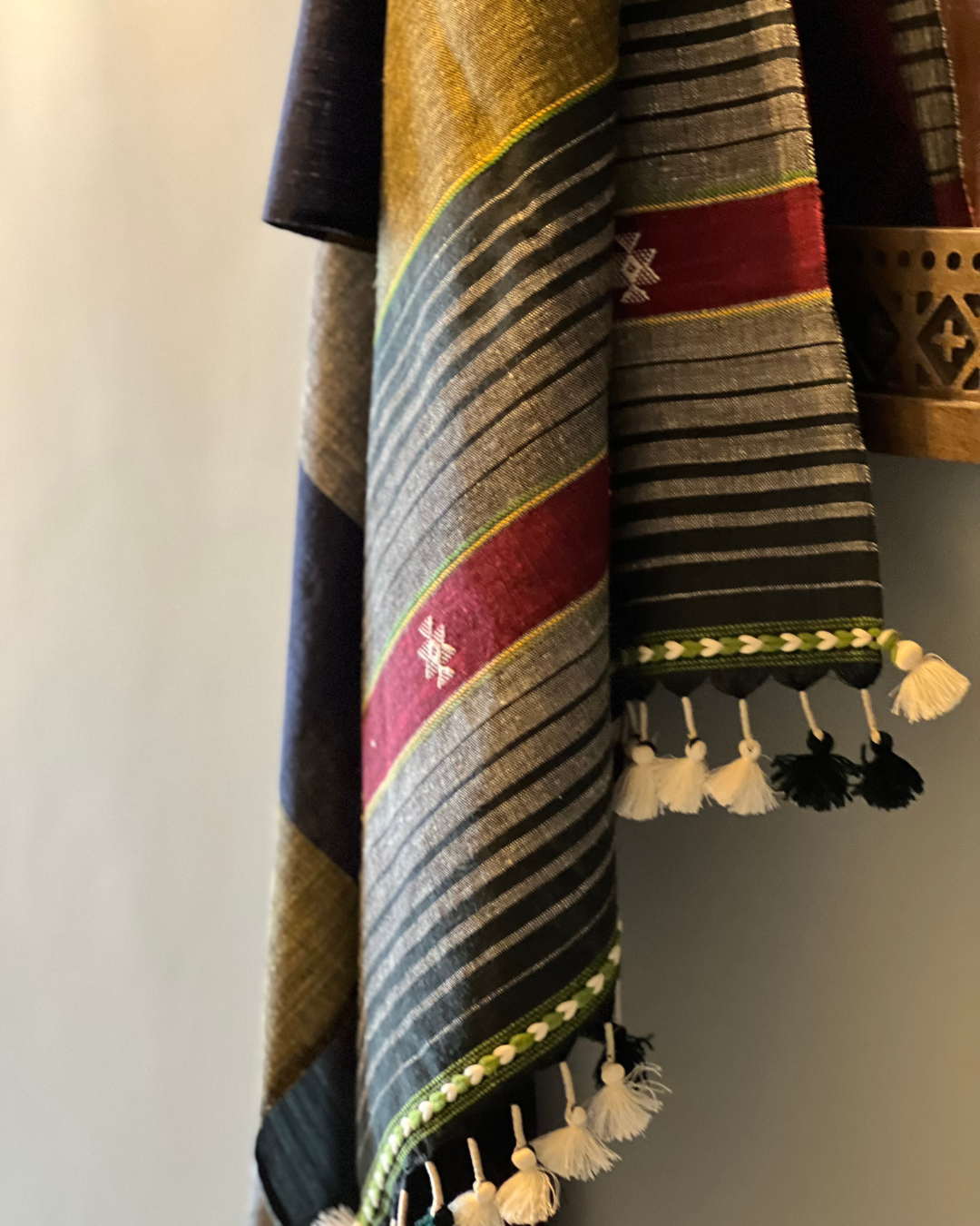 Rama Kala Cotton Bhujodi Weave Stole DESIGNER EDIT - HOAN