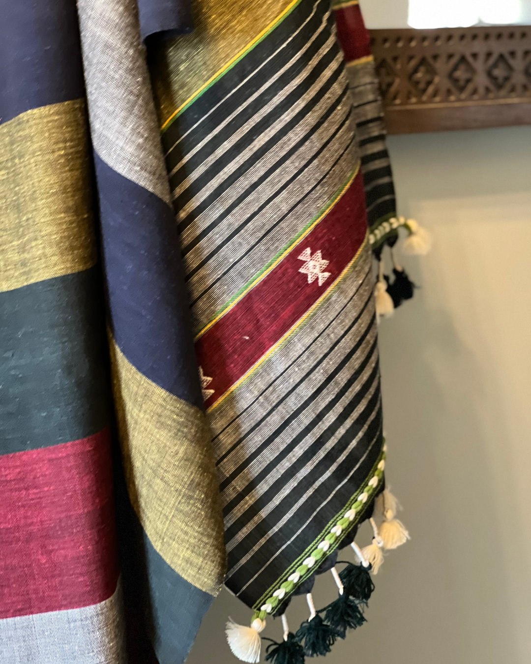 Rama Kala Cotton Bhujodi Weave Stole DESIGNER EDIT - HOAN