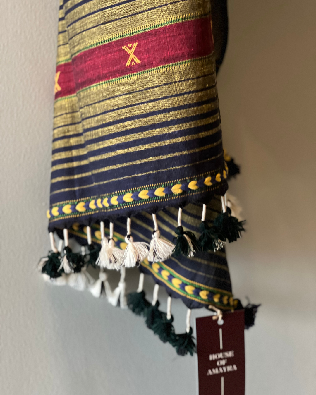 Rama Kala Cotton Bhujodi Weave Stole DESIGNER EDIT - HOAN