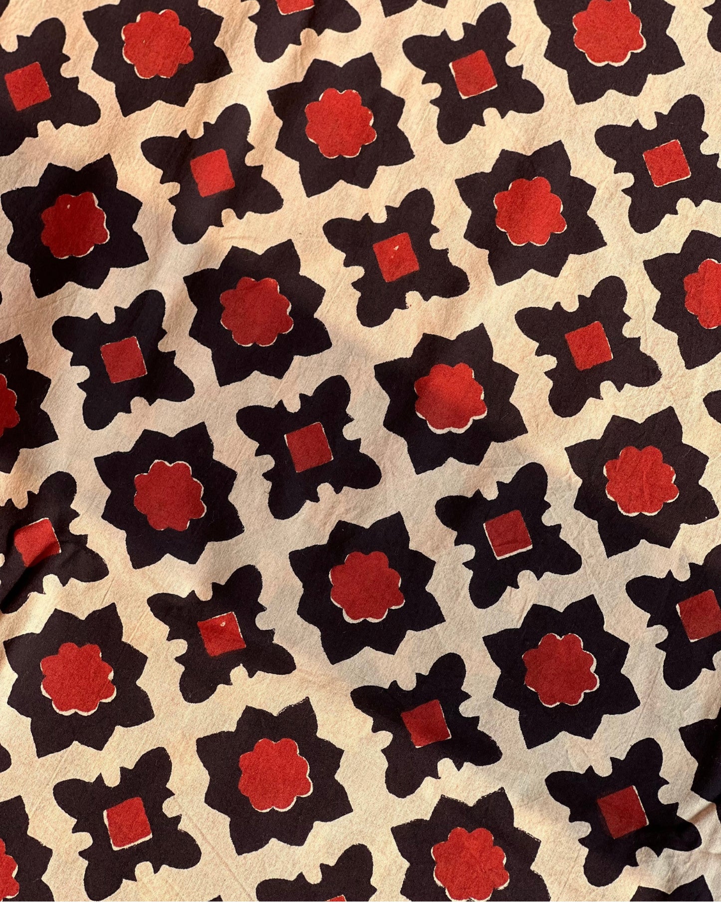 Nomad Clay Naturally Dyed Dabu Print -  House of Amayra - Price per metre