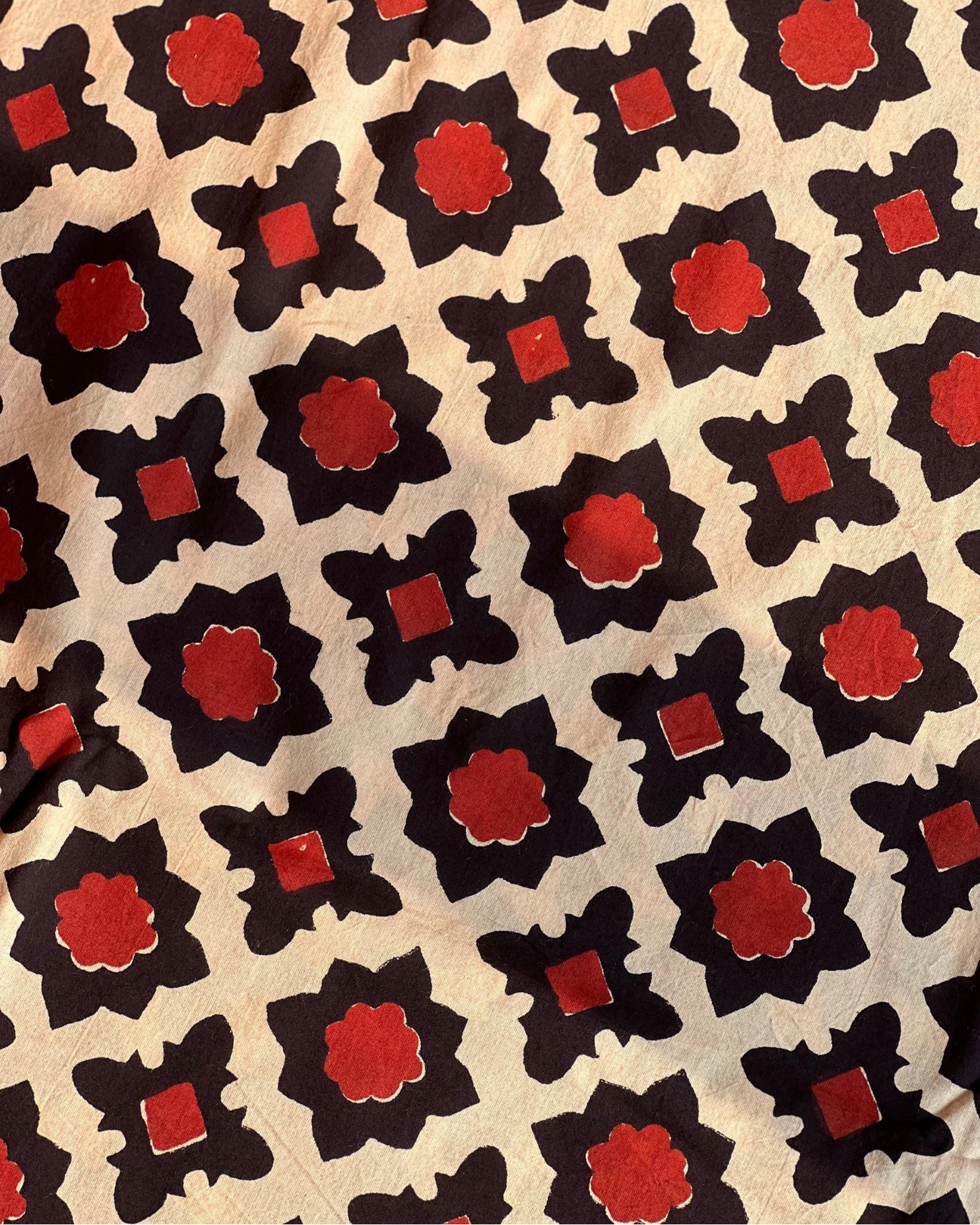 Nomad Clay Naturally Dyed Dabu Print -  House of Amayra - Price per metre