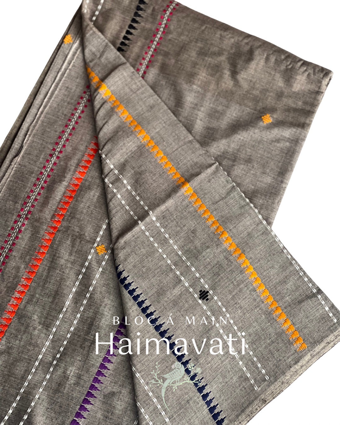 Haimavati Cotton Begumpuri Saree by Asvi Atelier