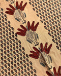 Tamra Naturally Dyed Ajrakh Fabric - House of Amayra - Price per metre