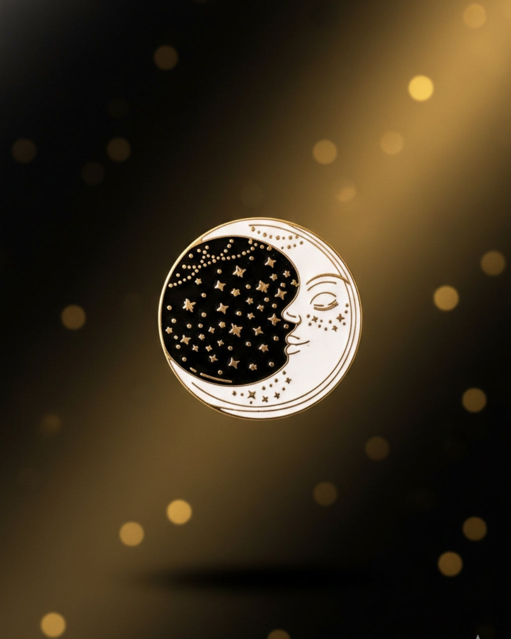 The Moonlit Sky - Navagraha Enamel Pin - House of Amayra