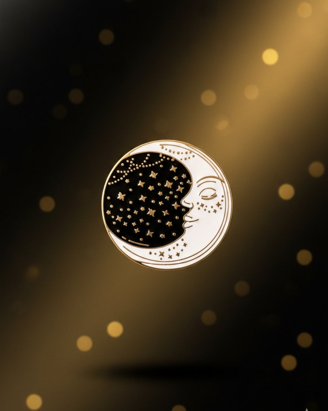 The Moonlit Sky - Navagraha Enamel Pin - House of Amayra