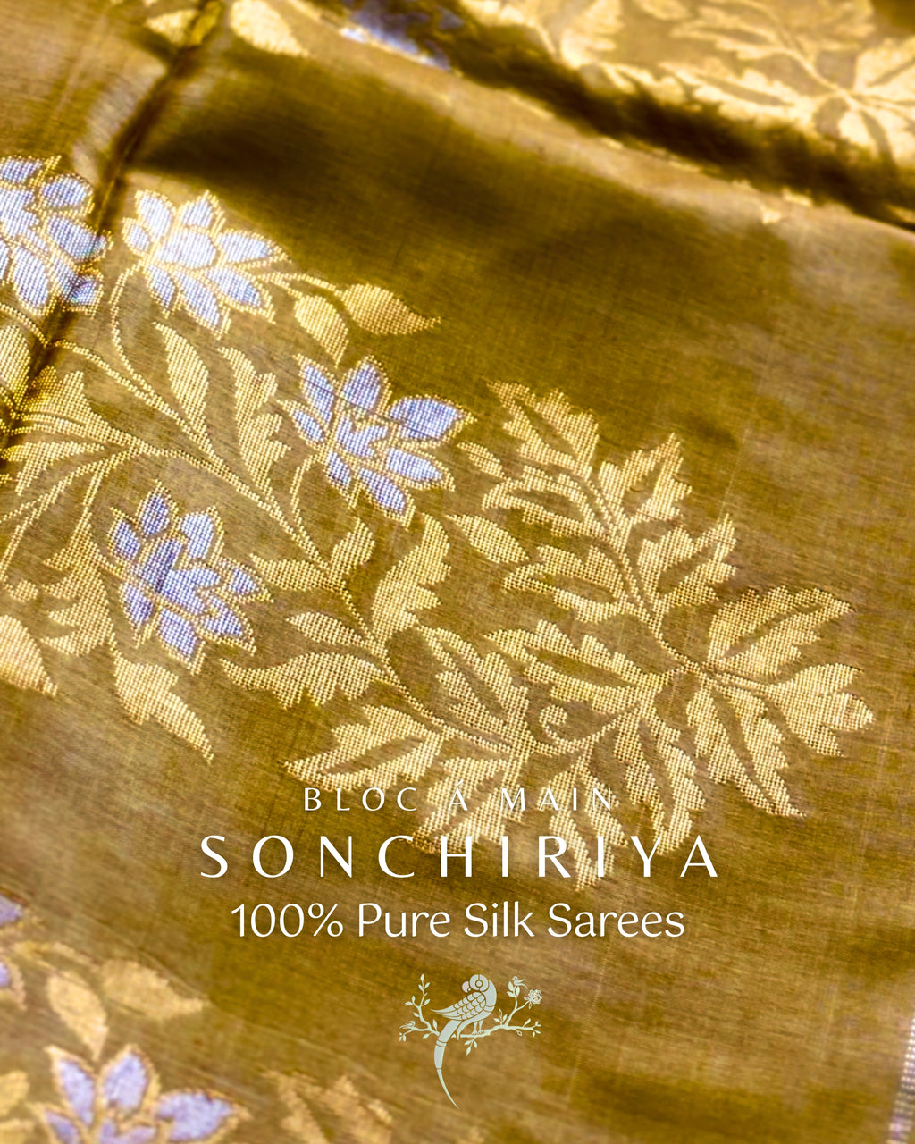 Sonchiriya 100% Pure Kosa Silk Weave Saree - SILK MARK CERTIFIED - Asvi Atelier