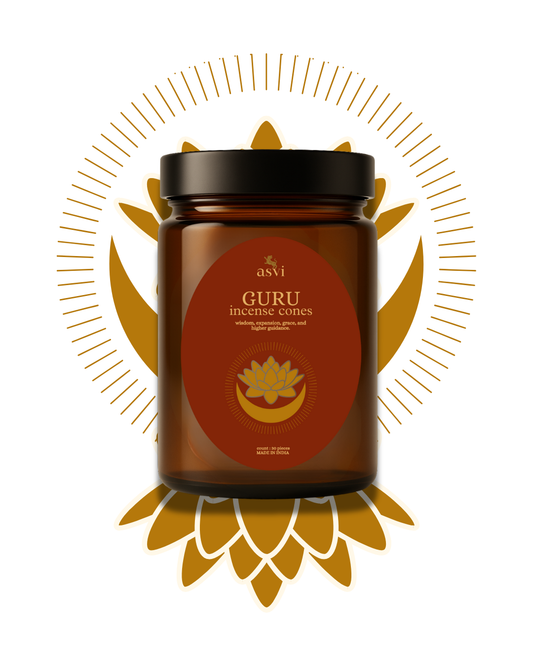 Guru (Jupiter) -  Asvi Incense - 30 cones - 100% Organic Essential Oils