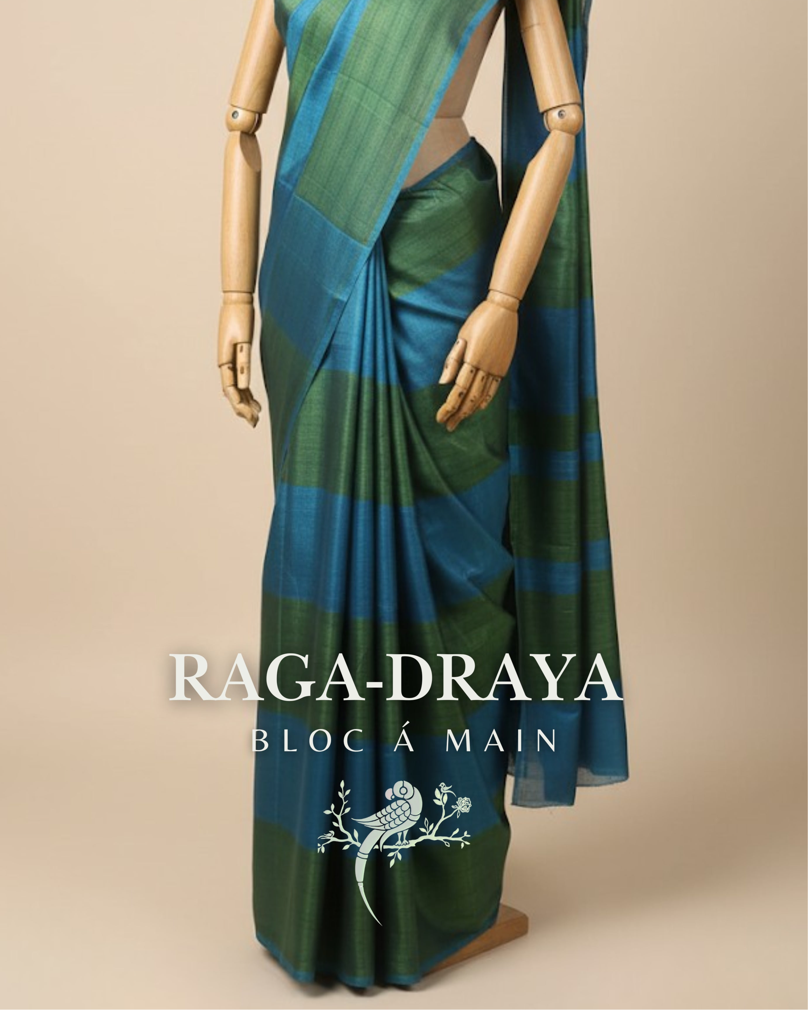 Raga Draya Tissue Zari Chanderi Silk Saree by Asvi Atelier