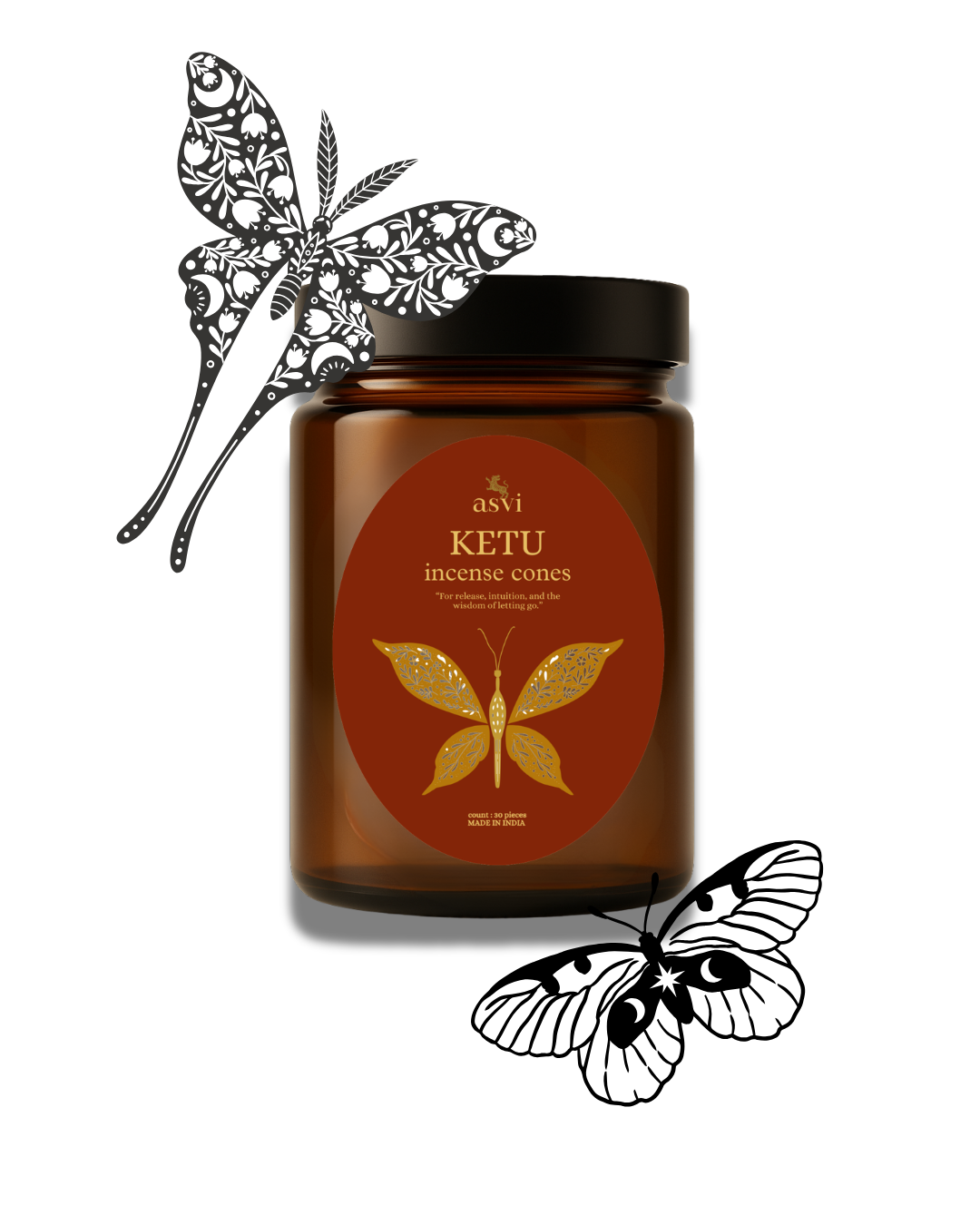 Guide Celestia -  Asvi Incense - 30 cones - 100% Organic Essential Oils