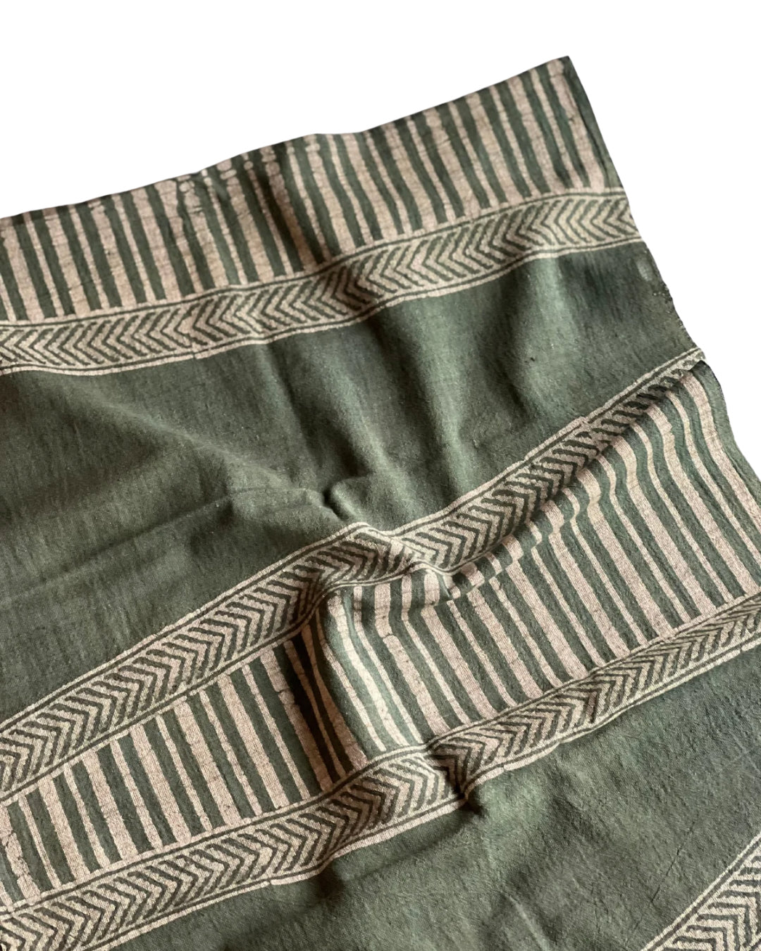 Sea Moss Naturally Dyed Batik Kala Cotton Stole - HOAN