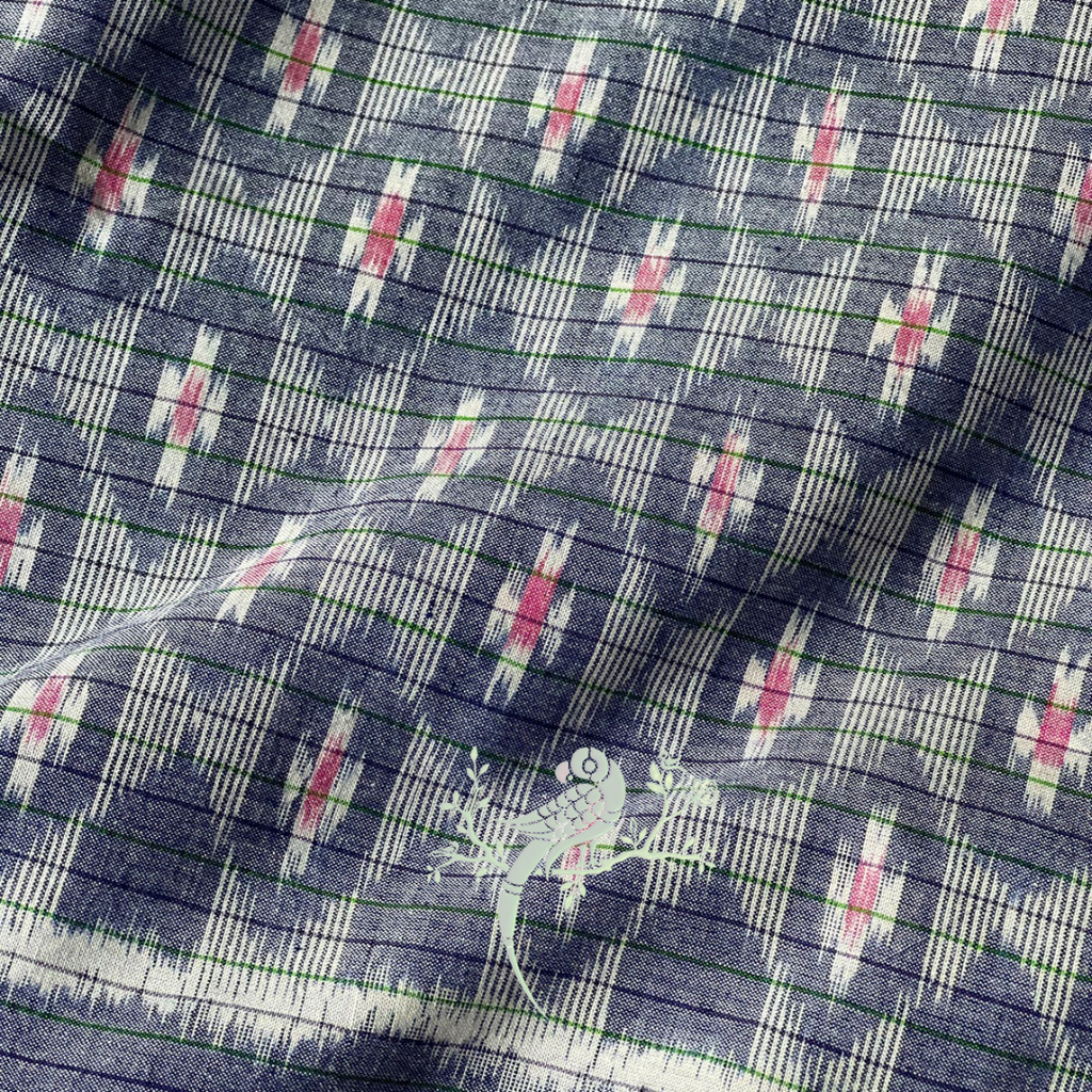 Rasika-The Lover of Art Sambalpuri Ikat Fabric - Bloc a Main India